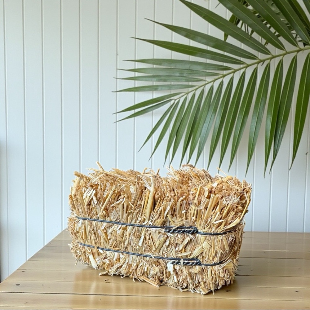 Small Decorative Hay Bale – Rustic Farmhouse / Fall Decor
